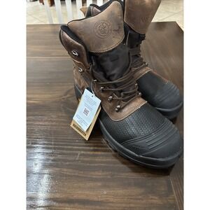 ROCKROOSTER NEW Sedona 6 Inch Waterproof Steel Toe Leather Work Boots Sz 12 Wide
